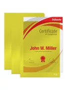 ESSELTE Genotherm, "L", A4, 150 mikron, víztiszta felület, ESSELTE "Luxus", sárga