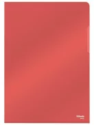 ESSELTE Genotherm, "L", A4, 150 mikron, víztiszta felület, ESSELTE "Luxus", piros