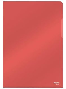   ESSELTE Genotherm, "L", A4, 150 mikron, víztiszta felület, ESSELTE "Luxus", piros