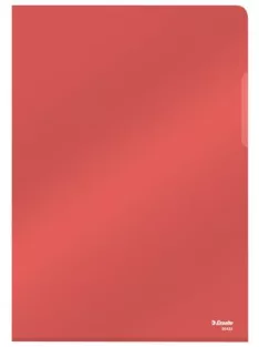   ESSELTE Genotherm, "L", A4, 150 mikron, víztiszta felület, ESSELTE "Luxus", piros