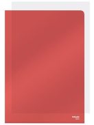 ESSELTE Genotherm, "L", A4, 150 mikron, víztiszta felület, ESSELTE "Luxus", piros
