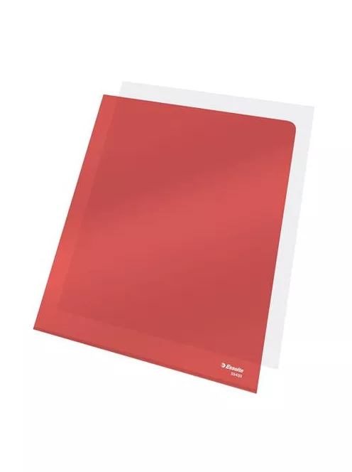 ESSELTE Genotherm, "L", A4, 150 mikron, víztiszta felület, ESSELTE "Luxus", piros
