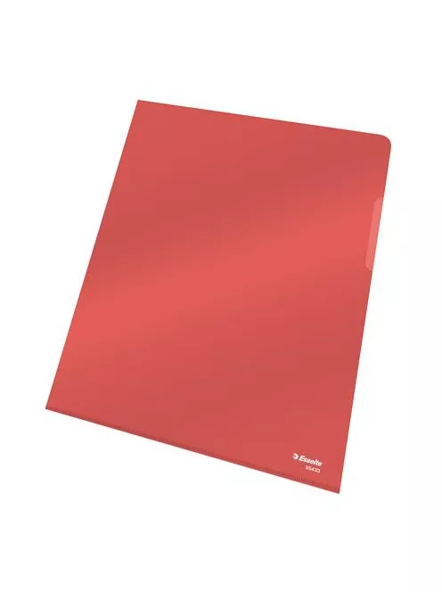 ESSELTE Genotherm, "L", A4, 150 mikron, víztiszta felület, ESSELTE "Luxus", piros