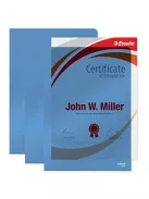 ESSELTE Genotherm, "L", A4, 150 mikron, víztiszta felület, ESSELTE "Luxus", kék