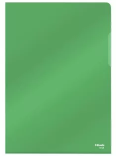   ESSELTE Genotherm, "L", A4, 150 mikron, víztiszta felület, ESSELTE "Luxus", zöld