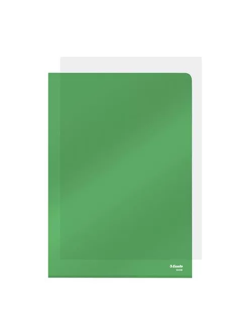 ESSELTE Genotherm, "L", A4, 150 mikron, víztiszta felület, ESSELTE "Luxus", zöld