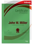 ESSELTE Genotherm, "L", A4, 150 mikron, víztiszta felület, ESSELTE "Luxus", zöld