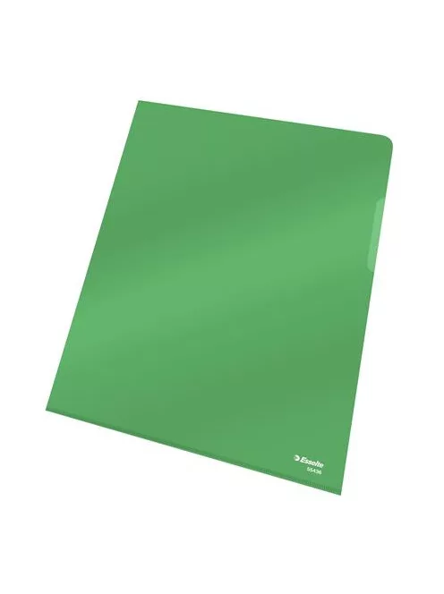 ESSELTE Genotherm, "L", A4, 150 mikron, víztiszta felület, ESSELTE "Luxus", zöld