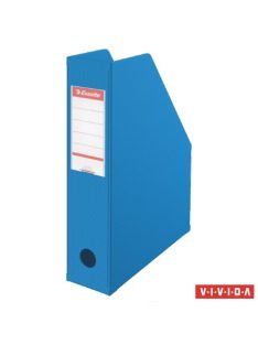   ESSELTE Iratpapucs, PVC/karton, 70 mm, összehajtható, ESSELTE, Vivida kék