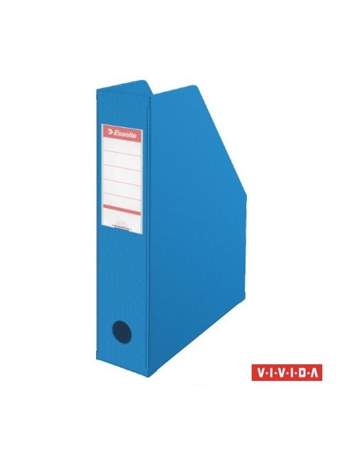 ESSELTE Iratpapucs, PVC/karton, 70 mm, összehajtható, ESSELTE, Vivida kék