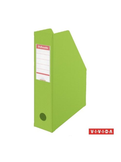 ESSELTE Iratpapucs, PVC/karton, 70 mm, összehajtható, ESSELTE, Vivida zöld