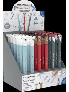   EF-Zselés roller toll 36db-os display vegyes TÉLI mintával 0,7mm kék tintával