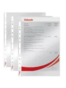 ESSELTE Genotherm, lefűzhető, A4, 55 mikron, víztiszta felület, ESSELTE "Luxus"