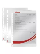 ESSELTE Genotherm, lefűzhető, A4, 55 mikron, víztiszta felület, ESSELTE "Luxus"