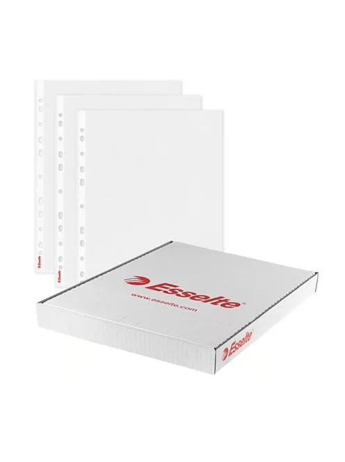 ESSELTE Genotherm, lefűzhető, A4, 55 mikron, víztiszta felület, ESSELTE "Luxus"