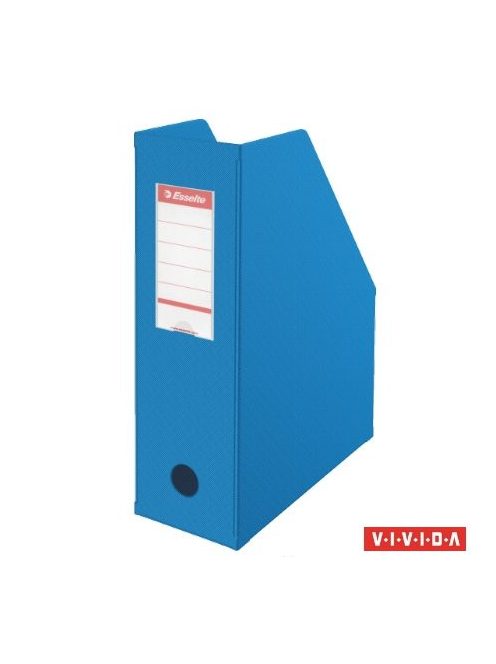 ESSELTE Iratpapucs, PVC/karton, 100 mm, összehajtható, ESSELTE, Vivida kék