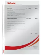 ESSELTE Genotherm, lefűzhető, A4, 75 mikron, víztiszta felület, ESSELTE "Luxus"