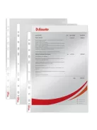 ESSELTE Genotherm, lefűzhető, A4, 75 mikron, víztiszta felület, ESSELTE "Luxus"