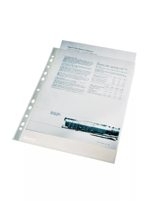 ESSELTE Genotherm, lefűzhető, A4, 43 mikron, narancsos felület, ESSELTE "Standard"