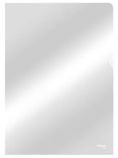   ESSELTE Genotherm, "L", A4, 105 mikron, víztiszta felület, ESSELTE "Luxus"