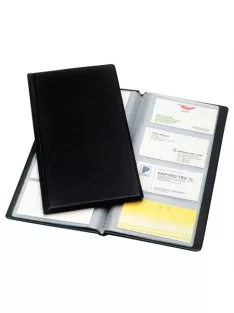   ESSELTE Névjegytartó, 128 db-os, ESSELTE "Standard", fekete