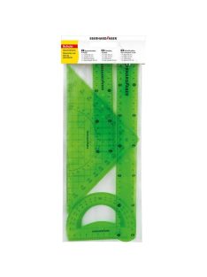   EF-Vonalzó készlet 4db-os zöld színű (30cm vonalzó,15cm vonalzó,szögmérő,45°-os vonalzó)