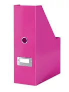LEITZ Iratpapucs, PP/karton, 95 mm, LEITZ "Click&Store", rózsaszín