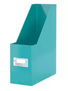   LEITZ Iratpapucs, PP/karton, 95 mm, LEITZ "Click&Store", jégkék