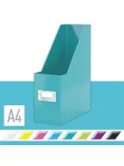 LEITZ Iratpapucs, PP/karton, 95 mm, LEITZ "Click&Store", jégkék