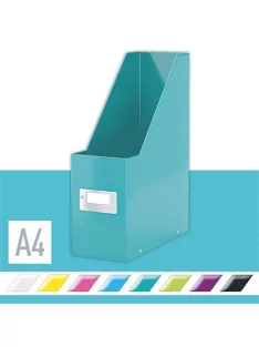   LEITZ Iratpapucs, PP/karton, 95 mm, LEITZ "Click&Store", jégkék