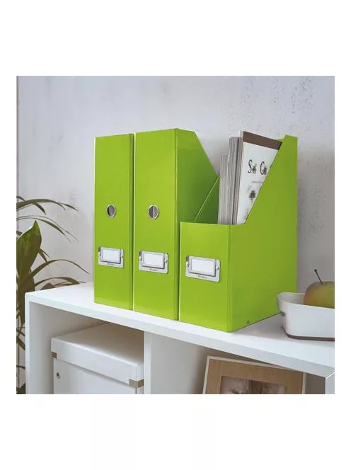 LEITZ Iratpapucs, PP/karton, 95 mm, LEITZ "Click&Store", zöld