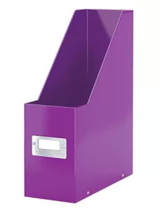   LEITZ Iratpapucs, PP/karton, 95 mm, LEITZ "Click&Store", lila