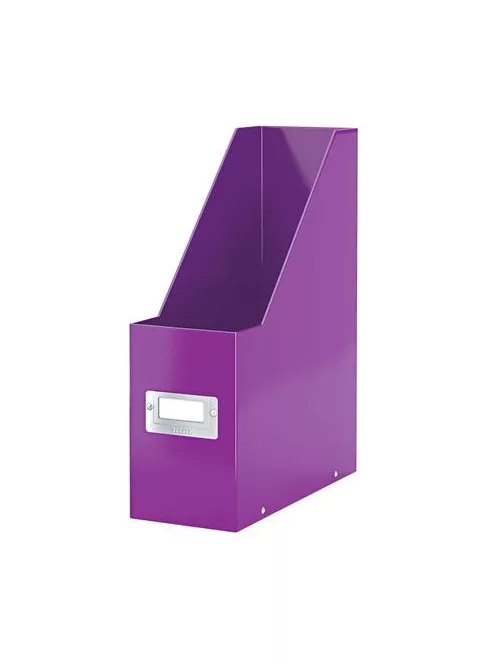 LEITZ Iratpapucs, PP/karton, 95 mm, LEITZ "Click&Store", lila