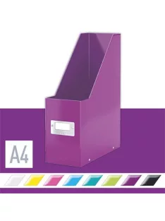   LEITZ Iratpapucs, PP/karton, 95 mm, LEITZ "Click&Store", lila