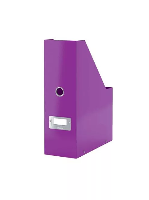 LEITZ Iratpapucs, PP/karton, 95 mm, LEITZ "Click&Store", lila