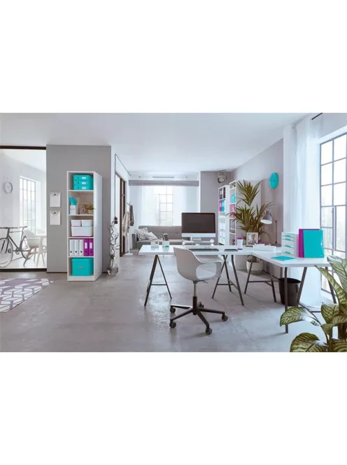 LEITZ Iratpapucs, PP/karton, 95 mm, LEITZ "Click&Store", lila