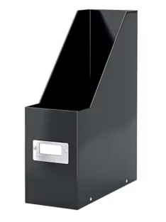   LEITZ Iratpapucs, PP/karton, 95 mm, LEITZ "Click&Store", fekete