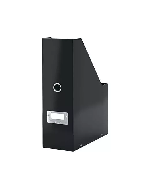 LEITZ Iratpapucs, PP/karton, 95 mm, LEITZ "Click&Store", fekete