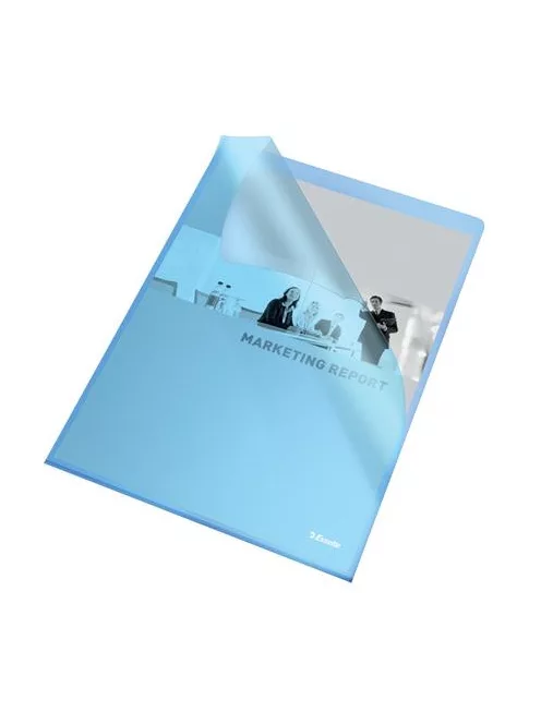 ESSELTE Genotherm, "L", A4, 105 mikron, narancsos felület, ESSELTE "Standard", kék