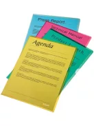 ESSELTE Genotherm, "L", A4, 105 mikron, narancsos felület, ESSELTE "Standard", kék