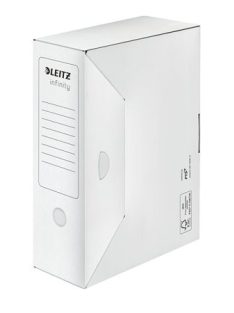   LEITZ Archiválódoboz, A4, 100 mm, LEITZ "Infinity", fehér