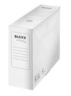  LEITZ Archiválódoboz, A4, 100 mm, LEITZ "Infinity", fehér