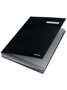 ESSELTE Aláírókönyv, A4, 20 részes, karton, ESSELTE, fekete