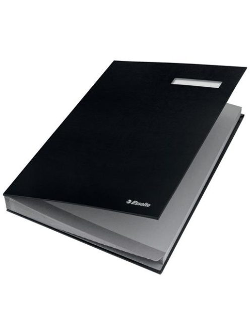 ESSELTE Aláírókönyv, A4, 20 részes, karton, ESSELTE, fekete