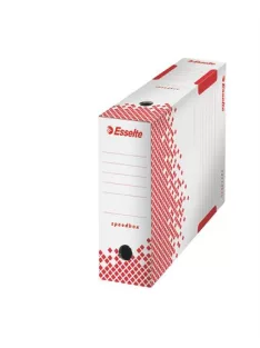   ESSELTE Archiválódoboz, A4, 100 mm, újrahasznosított karton, ESSELTE "Speedbox", fehér