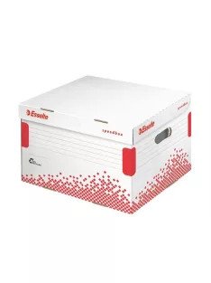   ESSELTE Archiválókonténer, L méret, újrahasznosított karton, ESSELTE "Speedbox", fehér