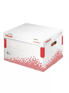  ESSELTE Archiválókonténer, újrahasznosított karton, felfelé nyíló, ESSELTE "Speedbox", fehér