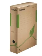 ESSELTE Archiválódoboz, A4, 80 mm, újrahasznosított karton, ESSELTE "Eco", barna