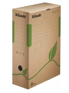   ESSELTE Archiválódoboz, A4, 100 mm, újrahasznosított karton, ESSELTE "Eco", barna