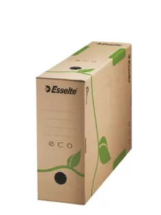   ESSELTE Archiválódoboz, A4, 100 mm, újrahasznosított karton, ESSELTE "Eco", barna